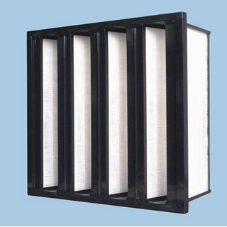 V Shape Panel Filter Without Clapboard